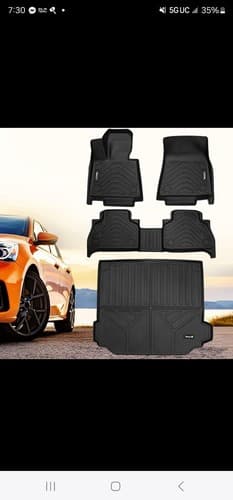 3D Floor Mats + Cargo Liner for BMW X5 2019-2024 2025 TPE All Weather Custom Mat - Image 1