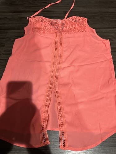 Xhilaration Sleeveless Shirt Tank Top Blouse Size Large Pink/orange - Thumbnail 2
