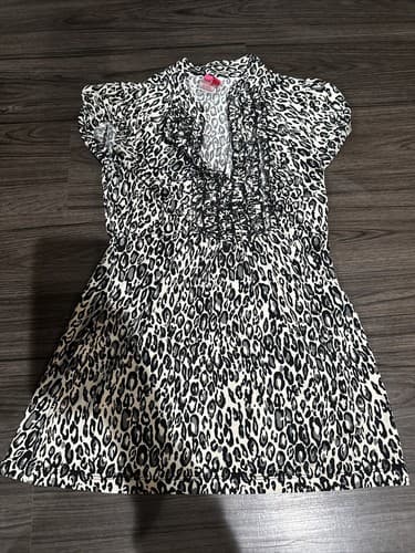 Women’s Leopard Animal Print Shirt Blouse Size Small - Image 1