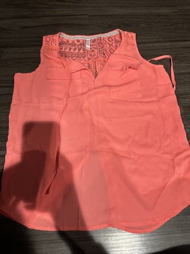 Xhilaration Sleeveless Shirt Tank Top Blouse Size Large Pink/orange - Image 1