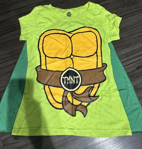 Teenage Mutant Ninja Turtles Shirt with Cape TMNT Nickelodeon Size L - Image 1