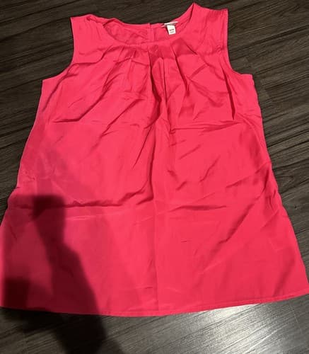 Merona Women Dark Pink Sleeveless Blouse Top M Medium - Image 1