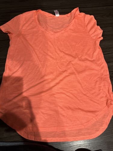 No Boundaries Short Sleeve T Shirt Size L 11/13 Juniors Orange Round Neck - Image 1