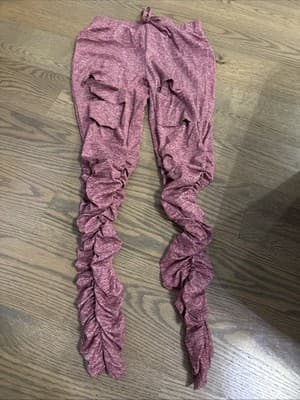 Ellie and Kate Pink Active Wear Ripped Pants Leggings Size Small - Image 1