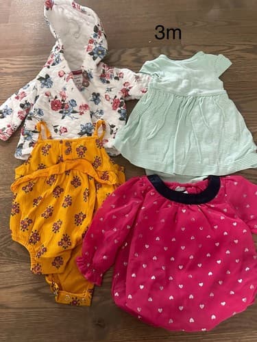 Baby Girl Lot Of 4 Clothes Summer Theme Size 3m - Image 1