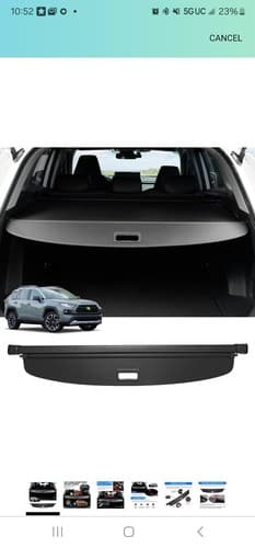 2019-2024 Toyota Rav4 Trunk / Cargo Cover - Image 1