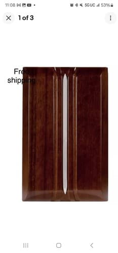Hampton Bay Wireless or Wired Doorbell Chime, Dark Oak Wood 16 Tunes - Image 1