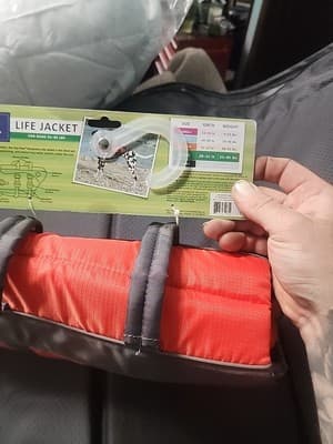 Top Paw Orange Life Jacket (Size Large: Dogs 55-85 lbs) New - Thumbnail 3