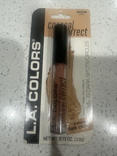New-L.A. Colors Peach Conceal/Correct Concealer/Corrector: 0.13oz CBCS388 - Image 1