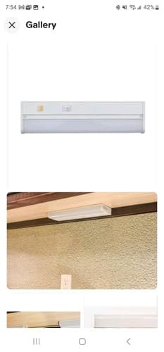 Commercial Electric 18 in. Slim LED Under Cabinet Light Bar Plug-in Linkable - Image 1