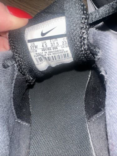 Nike Running Cross Training Size Youth 5 YW Black Shoes AQ4183-006 - Thumbnail 5