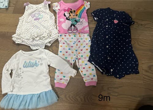 Baby Girl Lot Of 4 Clothes Size 9 Months - Image 1