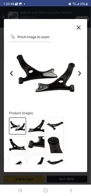 2pcs Front Lower Control Arm Suspension For 2001 2002 2003 2004 2005 Toyota RAV4 - Image 1