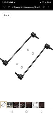 New Both (2) Front Stabilizer Sway Bar End Link for Ford Mitsubishi Mazda Toyota - Image 1