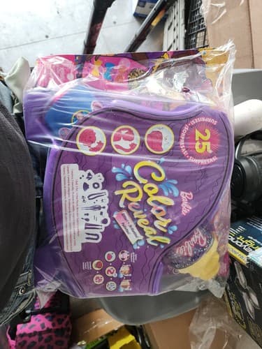 Barbie Color Reveal Glitter Hair Swaps Doll Glitter Purple w/ 25 Surprises NIB - Image 1