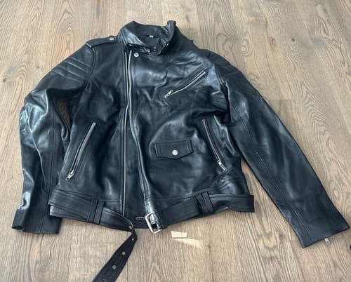 Clara Women's Size 2XL Black Faux Leather Jacket with Zip NEW - Image 1