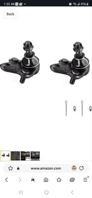 Front Lower Ball Joint Pair Set Of 2 Left Right LH RH For Rav4 Prius Corolla - Image 1