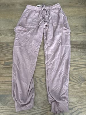 No Comment NY LA Women’s Joggers Size M Shadow Gray Pink - Image 1