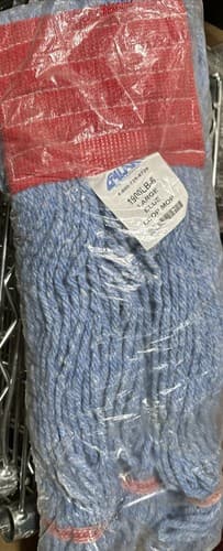 Boardwalk Super Loop Wet Mop Head, Cotton/Synthetic, Large, Blue 3 Pack - Thumbnail 2