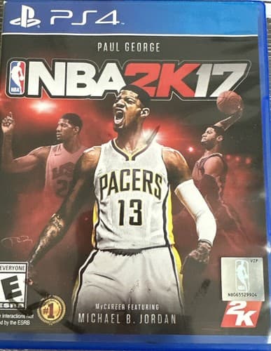 NBA 2K17 Sony PlayStation 4 2016 PS4 Paul George Basketball Video Game CIB - Image 1
