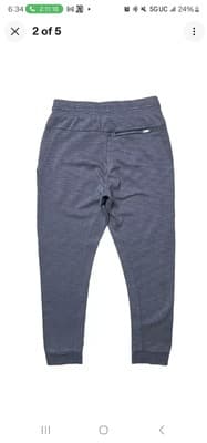 Nike Joggers Men’s Small Gray Optic Tech Fleece Cuffed Sportswear 928493-021 - Thumbnail 2