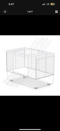 Hamster Cages with Dual Door, Transparent Small Animal Cage and Habitats for - Image 1
