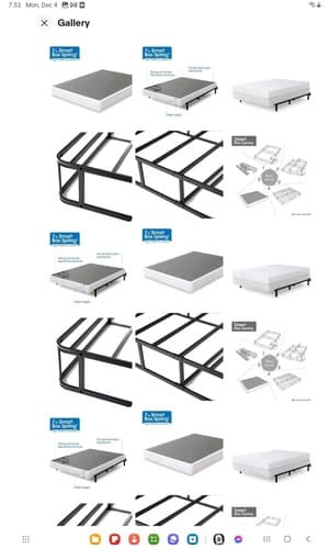 Zinus 7 Inch Smart Box Spring / Mattress Foundation / Strong Steel structure... - Image 1