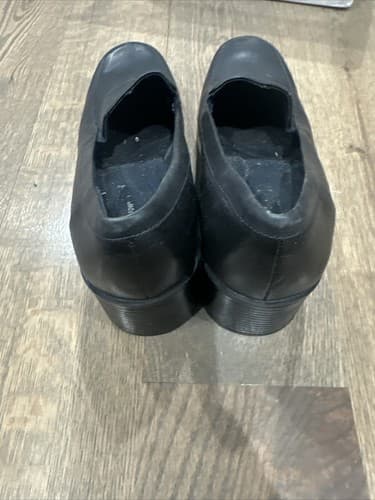Croft & Barrow Women's Black Leather Dress Shoe- 11M - Thumbnail 2