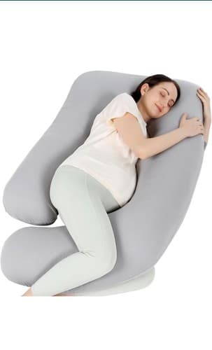 Momcozy Pregnancy Pillows for Sleeping, U Shaped Full Body Pillow for Pregnancy - Image 1