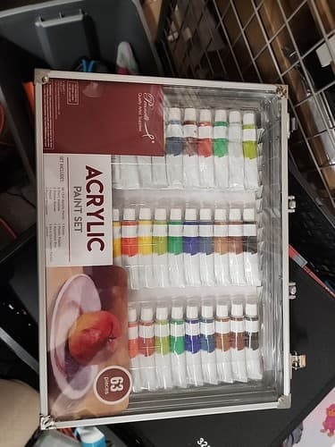 Pennelli Acrylic Paint Set 63 Pieces - Image 1