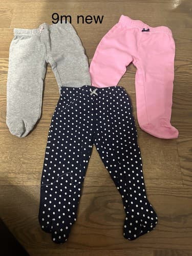 Baby Girl Long Pants Lot Of 3 Size 9 Months - Image 1