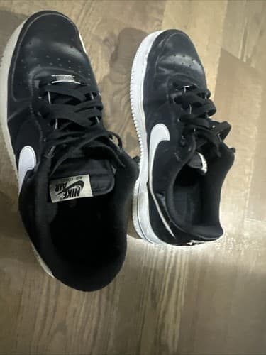 Nike Men's Air Force 1 Low Top Sneakers CJ0952-001 Black White Size 10 - Thumbnail 3