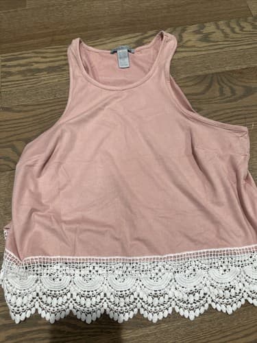 Charlotte Russe Pink Crop Top in Pale Pink Size XS - Image 1