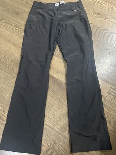 Nike Womens Gray Athletic Dri-Fit Workout Leggings Size Medium - Image 1