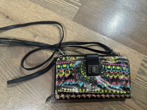 Sakroots Small Crossbody Black Multi Boho Artsy Purse Bag - Image 1