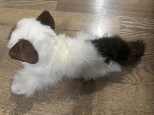 Cat Kitten Plush Siamese Aurora White Brown Stuffed Animal Blue Eyes - Thumbnail 2