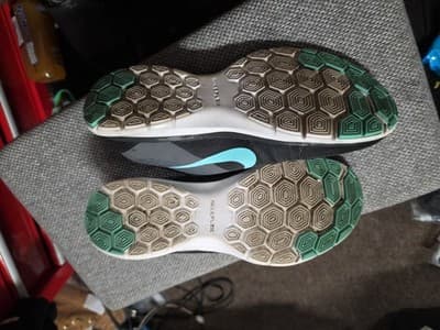 Nike Flex Trainer TR 6 Gray Aqua Blue Athletic Sneakers Running Shoes Sz 7.5 - Thumbnail 6