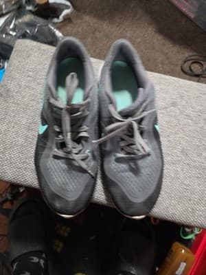 Nike Flex Trainer TR 6 Gray Aqua Blue Athletic Sneakers Running Shoes Sz 7.5 - Image 1