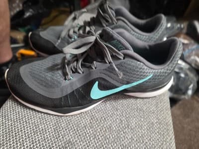 Nike Flex Trainer TR 6 Gray Aqua Blue Athletic Sneakers Running Shoes Sz 7.5 - Thumbnail 3