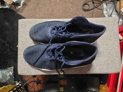 Nike Air Jordan Horizon Midnight Navy Pure Platinum Sneakers Mens Sz 9 Shoes - Thumbnail 5