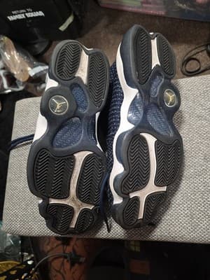 Nike Air Jordan Horizon Midnight Navy Pure Platinum Sneakers Mens Sz 9 Shoes - Thumbnail 7