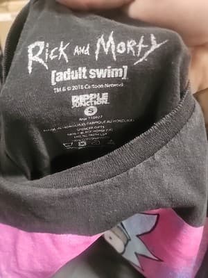Vintage Men Rick and Morty Small T-shirt - Thumbnail 2
