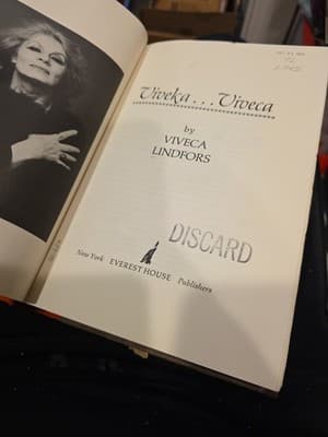 Viveca LINDFORS / Viveka… Viveca An actress… A Woman 1st Edition 1981 - Image 1