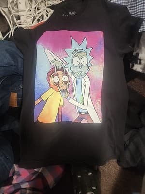 Vintage Men Rick and Morty Small T-shirt - Image 1