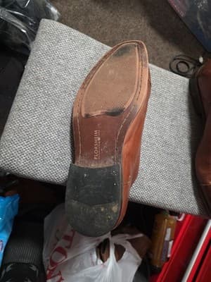 Florsheim Mens Size 10 D Brown Leather Oxford Dress Shoes - Thumbnail 3