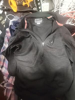 Terramar Climasense 1/4 Zip Pullover Base layer Shirt Mens Small Black Stretch - Image 1