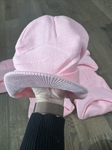 Little Me Pink Beanie Hats For Toddlers One Size Lot Of 4 - Thumbnail 2