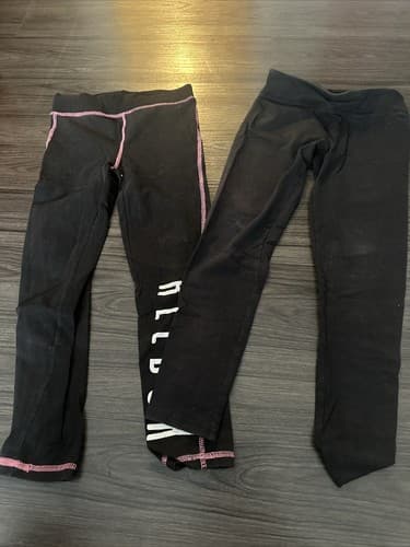 Reebok Black Leggings Pants stretchy Toddler girl size 8-10 - Image 1