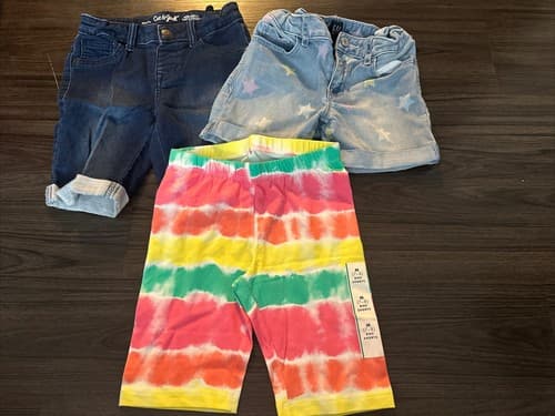 Cat & Jack And Gap Shorts Denim jeans Toddler girl size 7/8 - Image 1