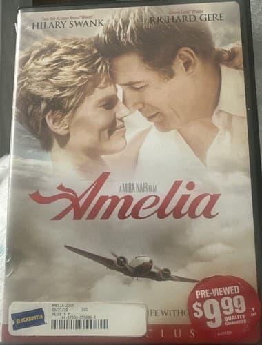 Amelia DVD 2009, Movie Hilary Swank, Richard Gere, Preowned - Image 1